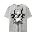 Bleach 'White Ichigo' MD2 Oversized Washed Tee - Light Gray