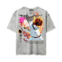 Bleach 'Bazz' MD2 Oversized Washed Tee - Light Gray