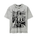 Bleach 'Kenpachi' MD6 Oversized Washed Tee - Light Gray