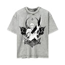 Bleach 'White Ichigo' MD2 Oversized Washed Tee - Light Gray