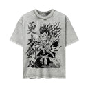 Bleach 'Kenpachi' MD5 Oversized Washed Tee - Light Gray