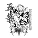 Jujutsu Kaisen 'Gojo' MD8 Oversized Washed Tee - Light Gray