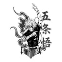 Jujutsu Kaisen 'Gojo' MD4 Oversized Washed Tee - Light Gray