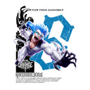 Bleach 'Grimmjow' MD4 Oversized Washed Tee - Light Gray