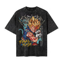 Dragon Ball 'Vegeta' MD4 Oversized Washed Tee