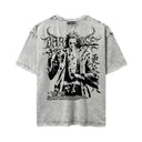 Bleach 'Kenpachi' MD6 Oversized Washed Tee - Light Gray