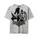 Bleach 'Ulquiorra Cifer' MD3 Oversized Washed Tee - Light Gray