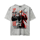 Bleach 'Ichigo' MD3 Oversized Washed Tee - Light Gray