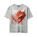 Bleach 'Ichigo' MD4 Oversized Washed Tee - Light Gray