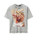 Dragon Ball 'Goku SSJ3'  MD1 Oversized Washed Tee - Light Gray