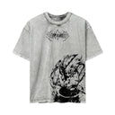 Demon Slayer 'Inosuke' MD2 Oversized Washed Tee - Light Gray