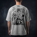 Bleach 'Kenpachi' MD5 Oversized Washed Tee - Light Gray
