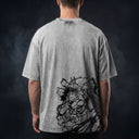 My Hero Academia 'Deku' MD4 Oversized Washed Tee - Light Gray