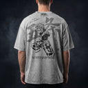 Jujutsu Kaisen 'Gojo' MD3 Oversized Washed Tee - Light Gray