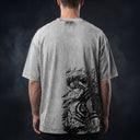 Demon Slayer 'Akaza' MD2 Oversized Washed Tee - Light Gray
