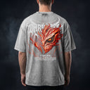 Bleach 'Ichigo' MD4 Oversized Washed Tee - Light Gray