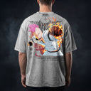 Bleach 'Bazz' MD2 Oversized Washed Tee - Light Gray