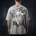 Bleach 'White Ichigo' MD1 Oversized Washed Tee - Light Gray