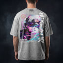 Jujutsu Kaisen 'Gojo' MD7 Oversized Washed Tee - Light Gray