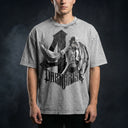 Bleach 'Ulquiorra Cifer' MD3 Oversized Washed Tee - Light Gray