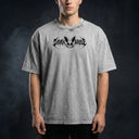 My Hero Academia 'Deku' MD4 Oversized Washed Tee - Light Gray