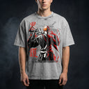 Bleach 'Ichigo' MD3 Oversized Washed Tee - Light Gray