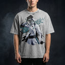 Bleach 'Ulquiorra Cifer' MD4 Oversized Washed Tee - Light Gray