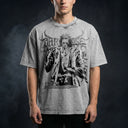 Bleach 'Kenpachi' MD6 Oversized Washed Tee - Light Gray