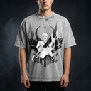 Bleach 'White Ichigo' MD2 Oversized Washed Tee - Light Gray