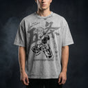 Jujutsu Kaisen 'Gojo' MD3 Oversized Washed Tee - Light Gray