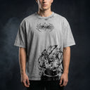 Demon Slayer 'Inosuke' MD2 Oversized Washed Tee - Light Gray