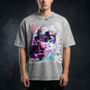 Jujutsu Kaisen 'Gojo' MD7 Oversized Washed Tee - Light Gray