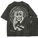Solo Leveling Sung Jin-Woo Shadow Monarch Vintage Washed T-Shirt