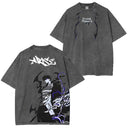 Solo Leveling Sung Jinwoo Shadow Monarch Vintage Washed T-Shirt