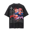Chainsaw Man 'Power' MD2 Oversized Washed Tee